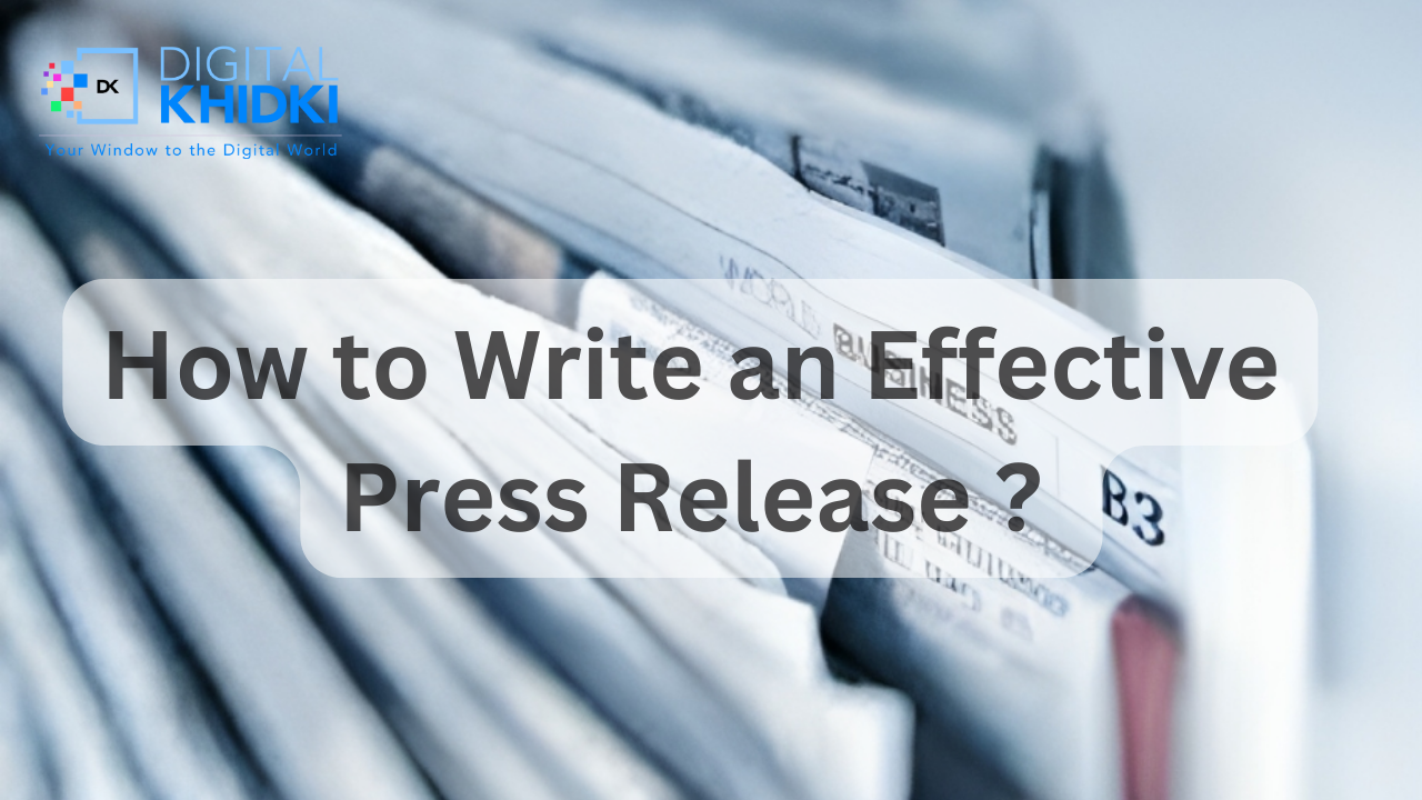 Write an Effective press release